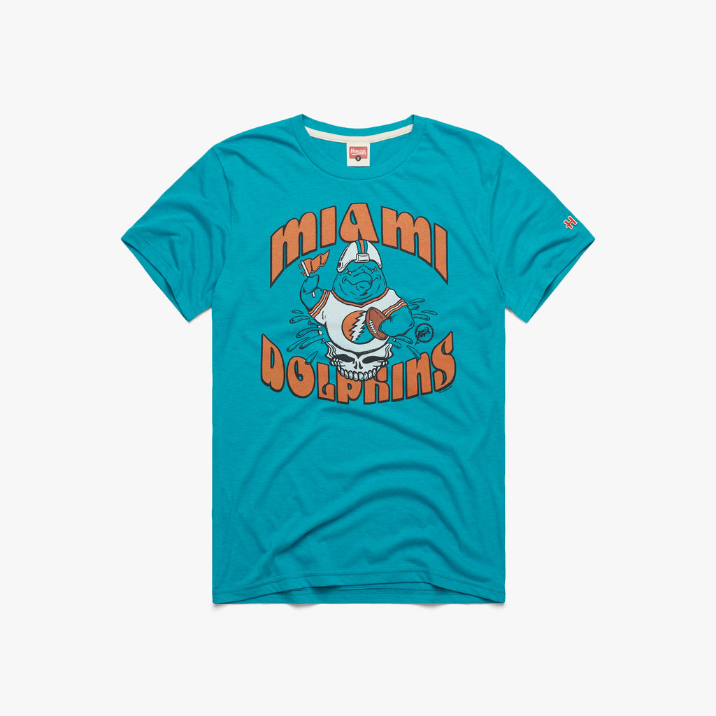 NFL x Grateful Dead x Miami Dolphins Hoodie from Homage. | Officially Licensed Vintage NFL Apparel from Homage Pro Shop.