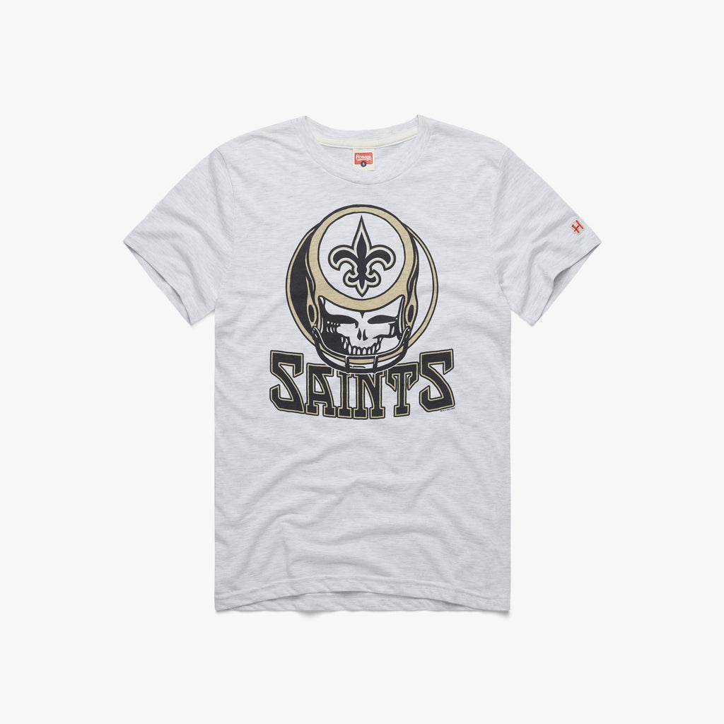 New Orleans Saints Crest Crewneck from Homage. | Officially Licensed Vintage NFL Apparel from Homage Pro Shop.