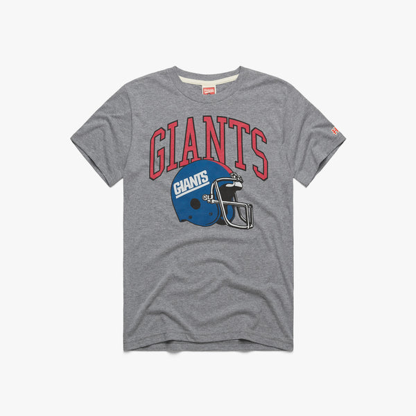 New York Giants 4 Time Super Bowl Champions T-Shirt from Homage. | Officially Licensed Vintage NFL Apparel from Homage Pro Shop.