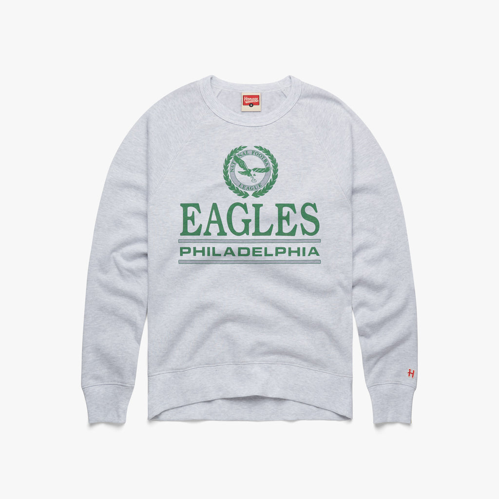 Philadelphia Eagles '87 Crewneck | Kelly Green Eagles Apparel from Homage. | Officially Licensed NFL Apparel from Homage Pro Shop.
