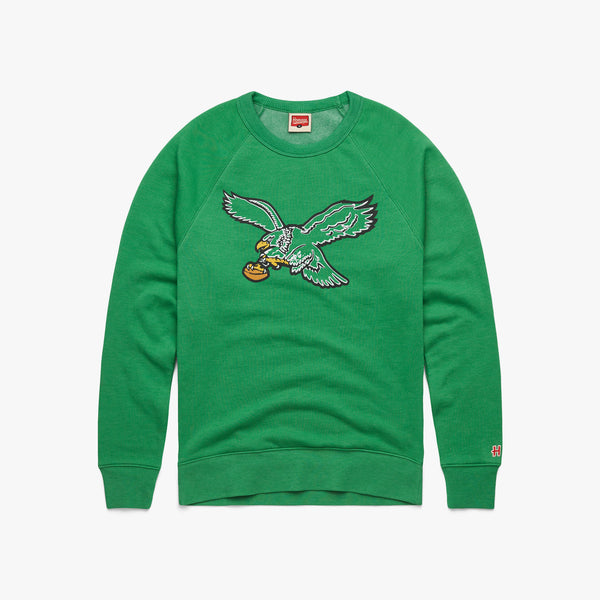 Philadelphia Eagles '87 Crewneck | Kelly Green Eagles Apparel from Homage. | Officially Licensed NFL Apparel from Homage Pro Shop.