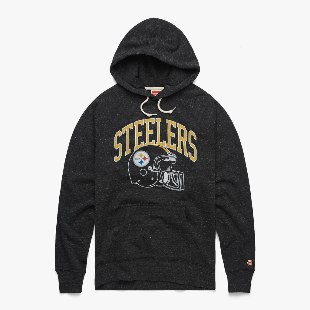 Vintage Pittsburgh Steelers hoodie, NFL long sleeve embroidered sweatshirt  - XL, black