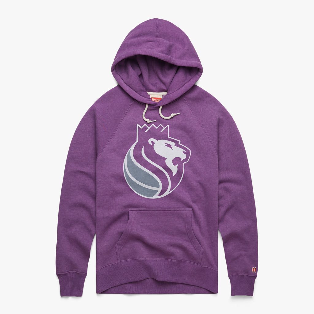 Nike Men's Sacramento Kings Purple Logo Hoodie, Large