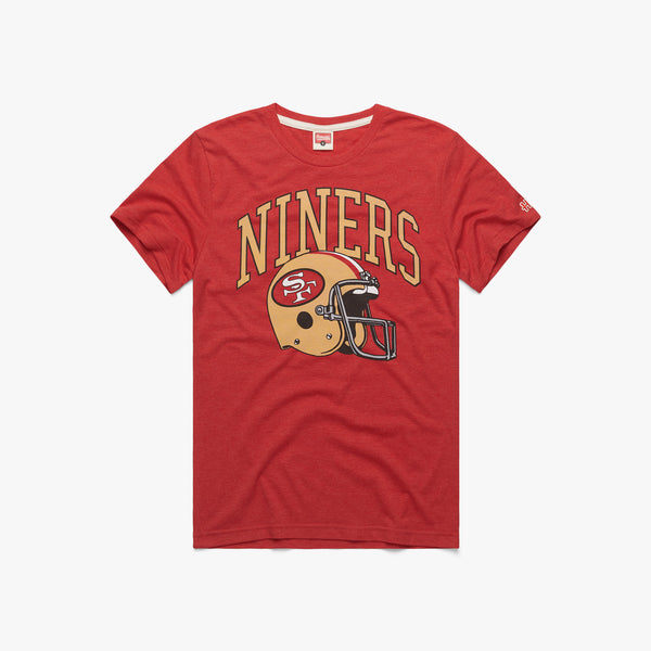 San Francisco 49ers Levi's Stadium T-Shirt from Homage. | Officially Licensed Vintage NFL Apparel from Homage Pro Shop.