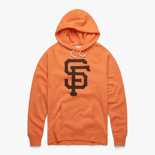 Youth San Francisco Giants Orange Baseball Pullover Hoodie