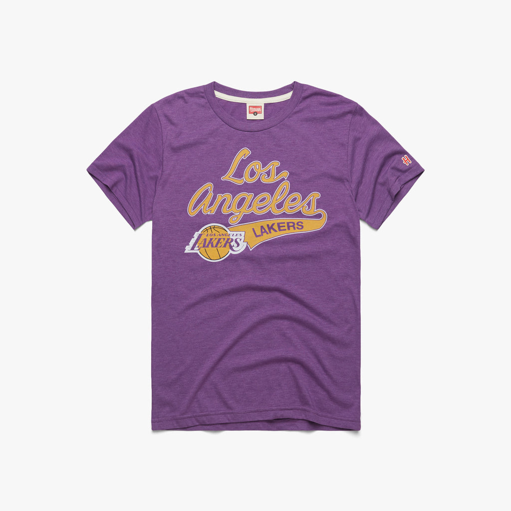 LA Lakers NBA Script Black T-Shirt