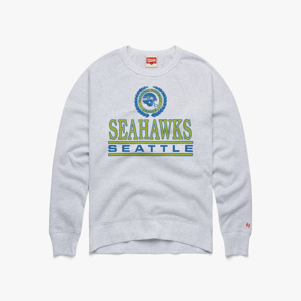 Seattle Seahawks Mitchell & Ness All Over Print Crew Sweatshirt - Mens