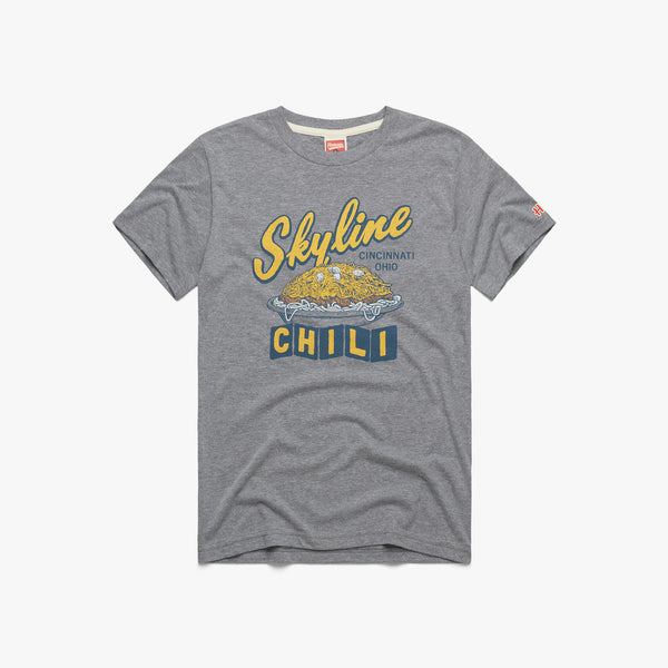 Cincinnati Bengals x Skyline Chili T-Shirt from Homage. | Officially Licensed Vintage NFL Apparel from Homage Pro Shop.