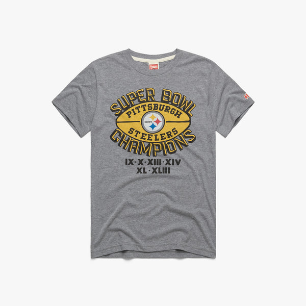 Pittsburgh Steelers 6 Time Super Bowl Champs - Olympic design