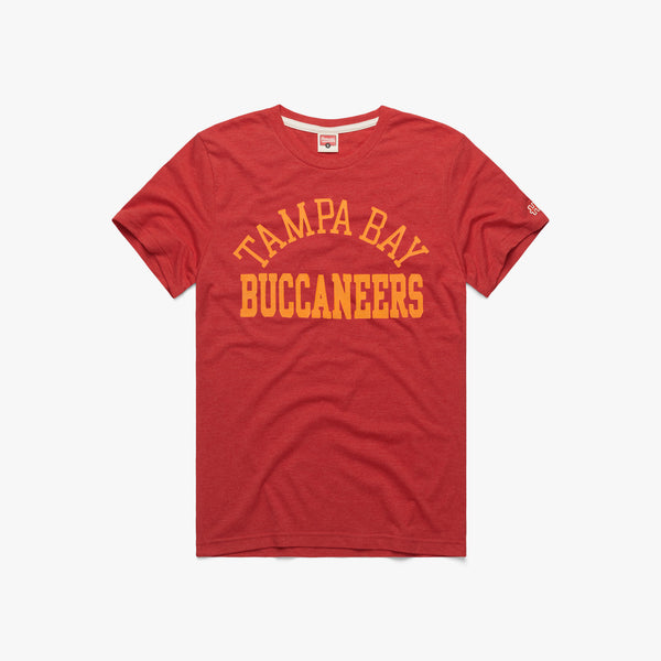 Hey Hey Tampa Bay Buccaneers T-Shirt from Homage. | Officially Licensed Vintage NFL Apparel from Homage Pro Shop.