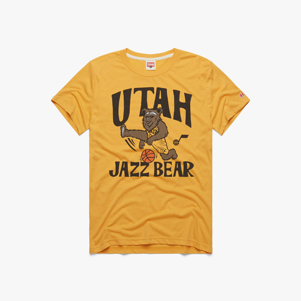 Lids Utah Jazz Homage Unisex Team Mascot Tri-Blend T-Shirt - Gold