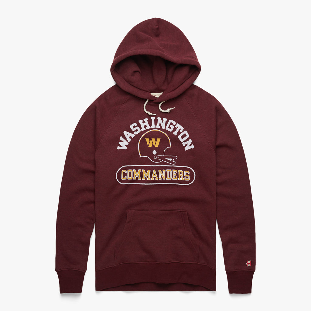 Washington Commanders Throwback Helmet Hoodie from Homage. | Officially Licensed Vintage NFL Apparel from Homage Pro Shop.