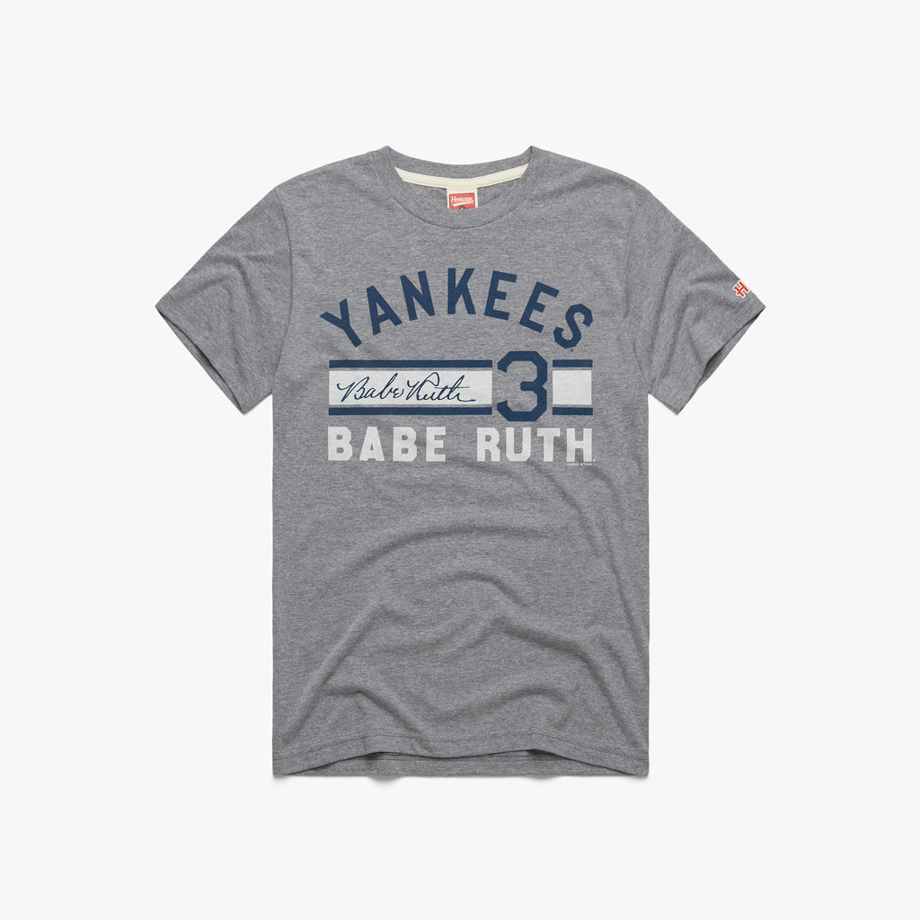 Yankees Babe Ruth Signature Jersey  Retro Babe Ruth T-Shirt – HOMAGE