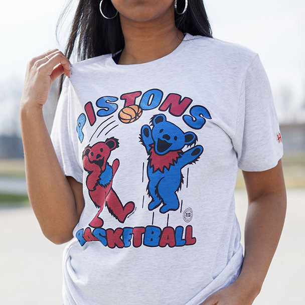 NBA 75th Anniversary T-Shirt from Homage. | Red | Vintage Apparel from Homage.