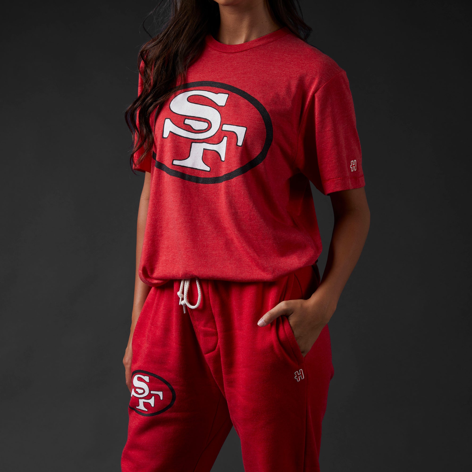 New Era San Francisco 49ers Women's Historic Champs Crop Top 22 / XL