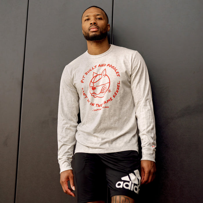 Pit Bulls And Poodles Damian Lillard Long Sleeve Tee