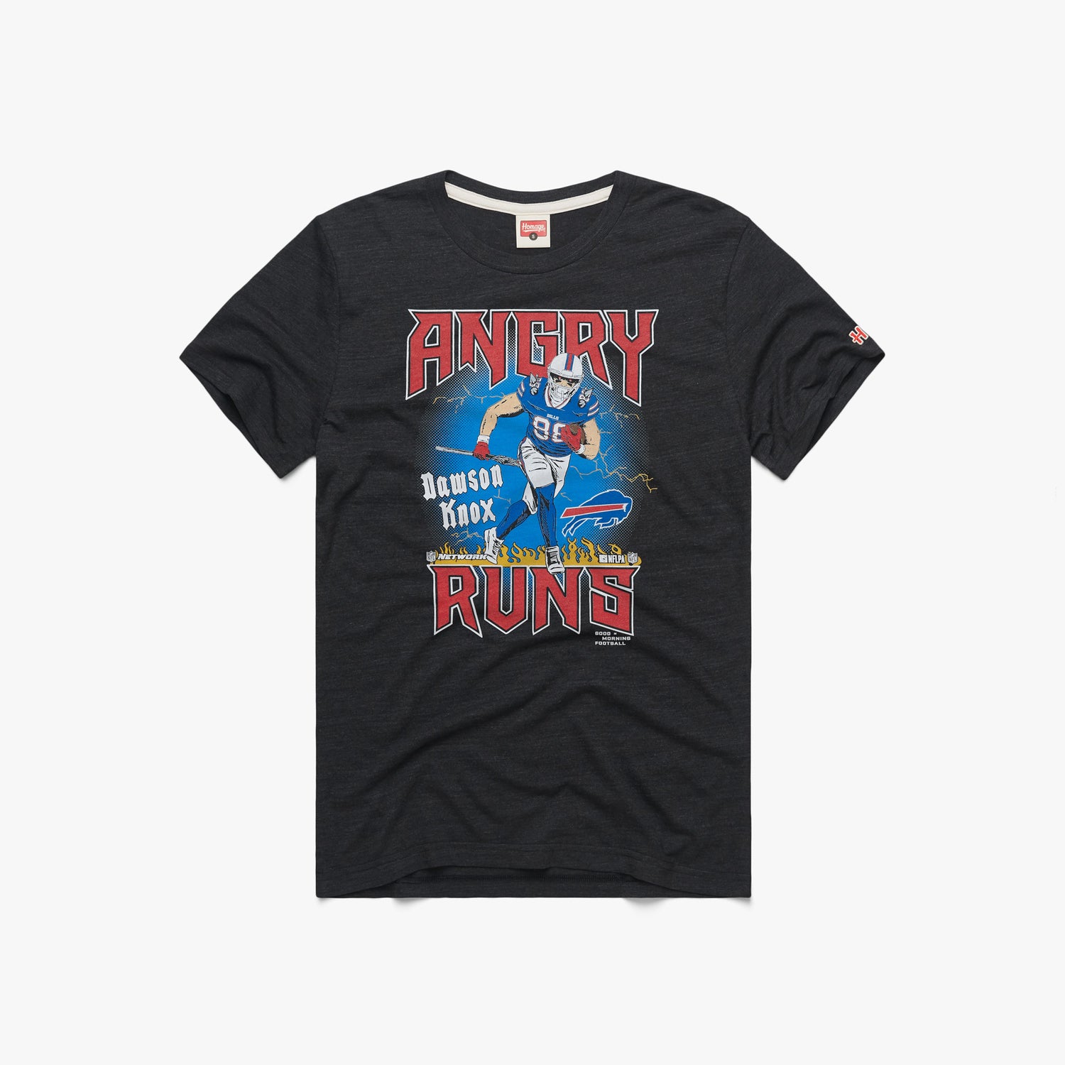 Detroit Lions Helmet Retro T-Shirt from Homage. | Officially Licensed Vintage NFL Apparel from Homage Pro Shop.