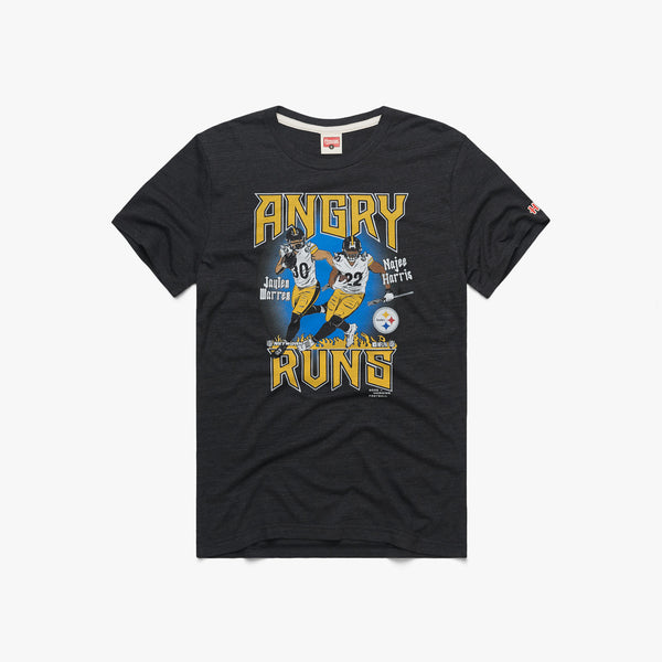 Angry Runs Steelers Warren And Harris | Retro GMF Kyle Brandt T-Shirt ...