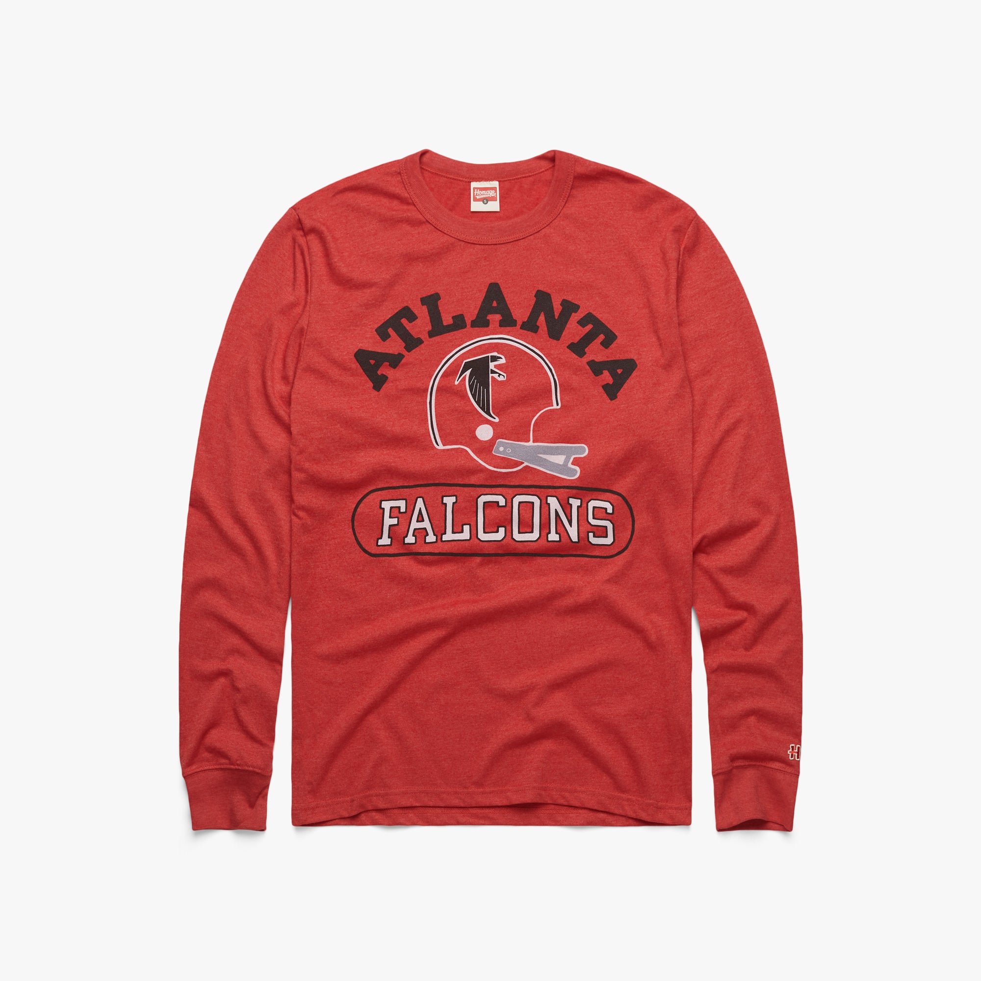 NFL Team Apparel Youth Atlanta Falcons Race Time Red Long Sleeve T-Shirt