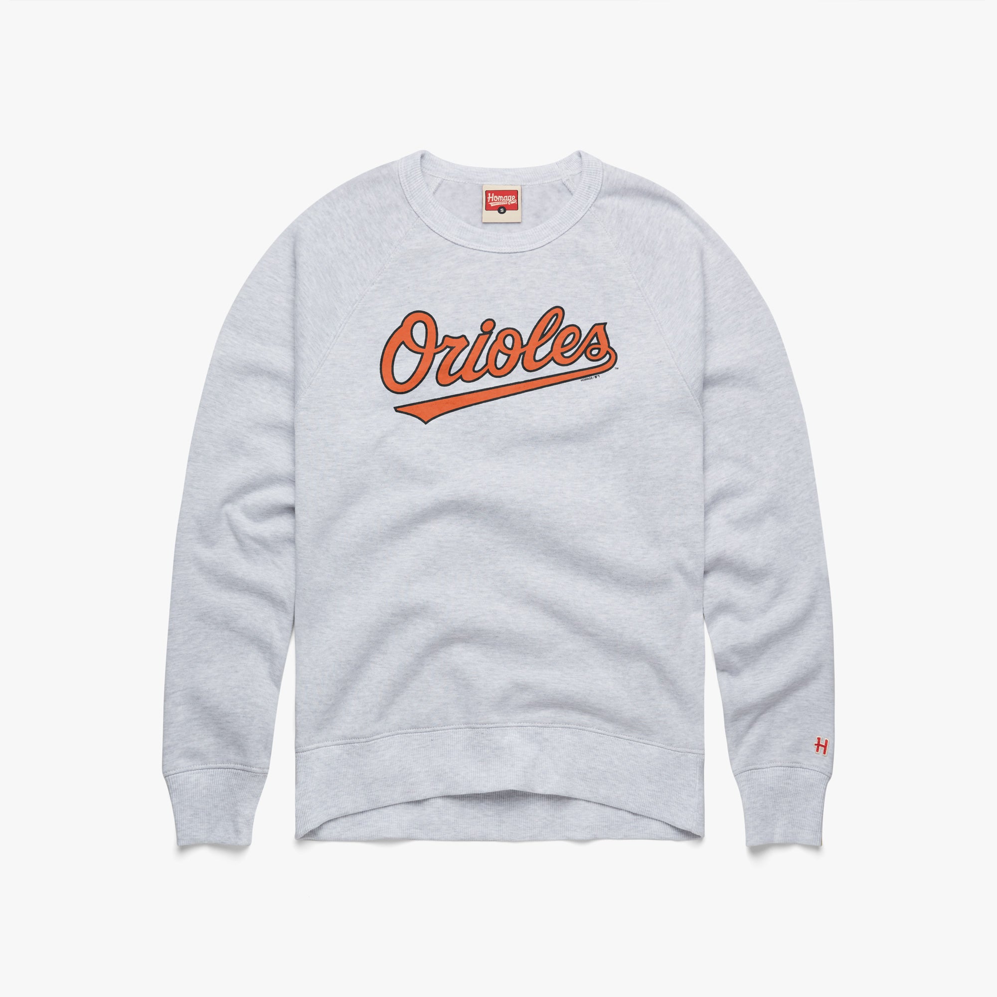 Baltimore Orioles Jersey Logo Crewneck | Retro MLB Sweatshirt – HOMAGE