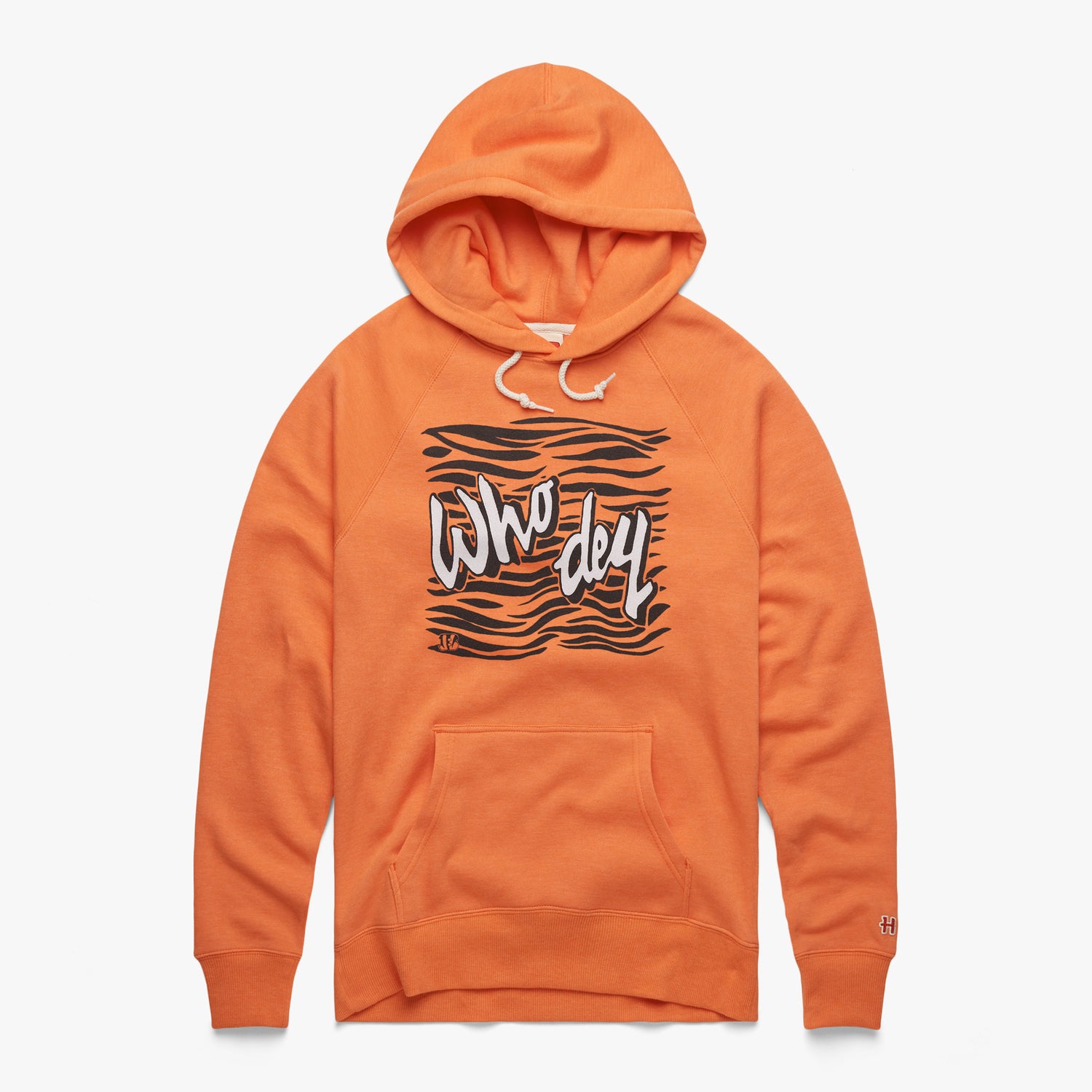 Cincinnati Bengals Who Dey Hoodie from Homage. | Officially Licensed Vintage NFL Apparel from Homage Pro Shop.