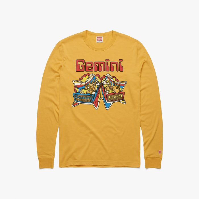 Cedar Point Gemini Blue Vs Red Long Sleeve Tee