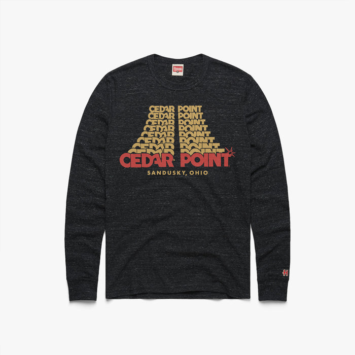 Cedar Point Sandusky Ohio Long Sleeve Tee