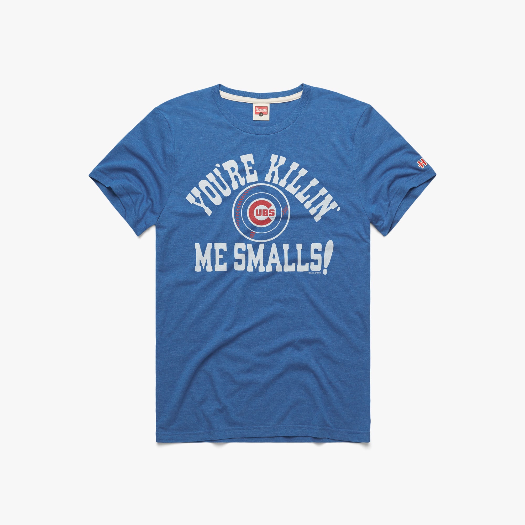 Chicago Cubs T-Shirt from Homage. | Grey | Vintage Apparel from Homage.