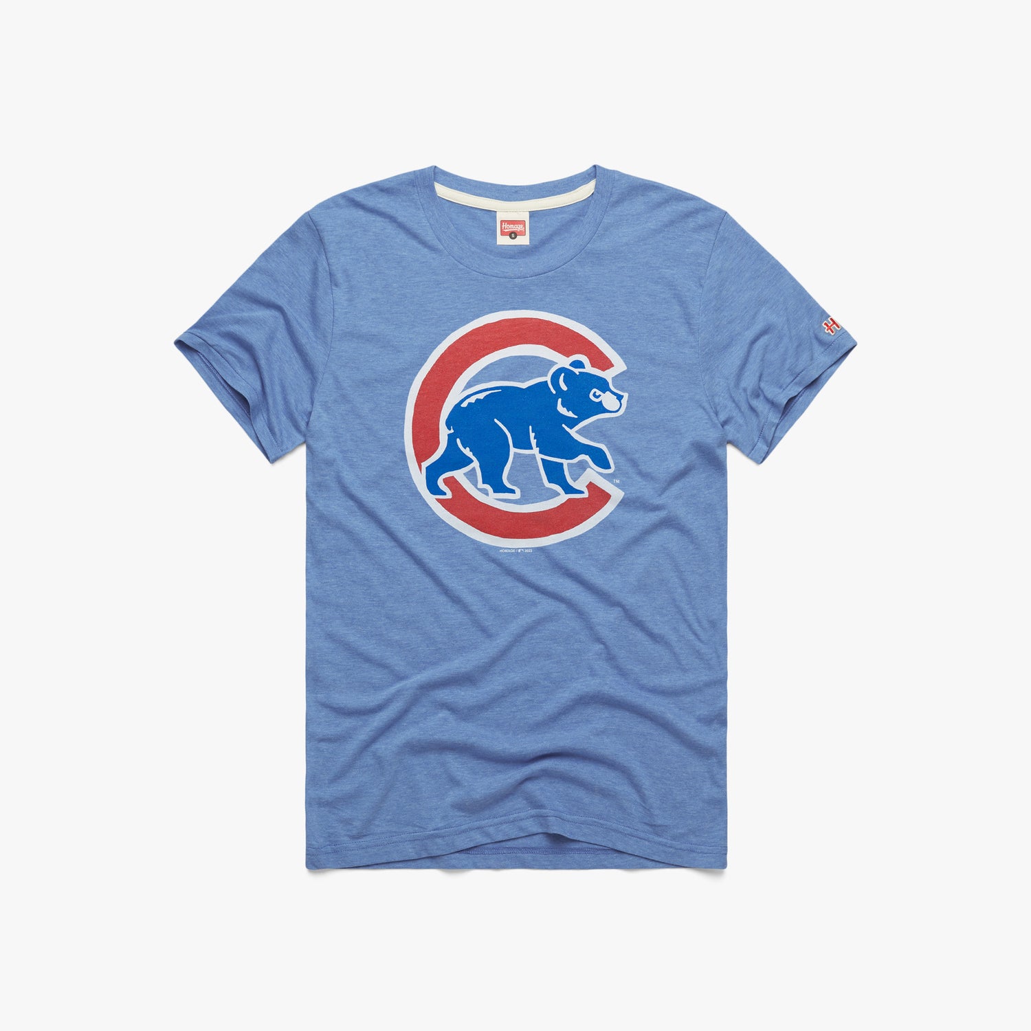 Profile Chicago Cubs Women's White Plus Size Leopard T-Shirt