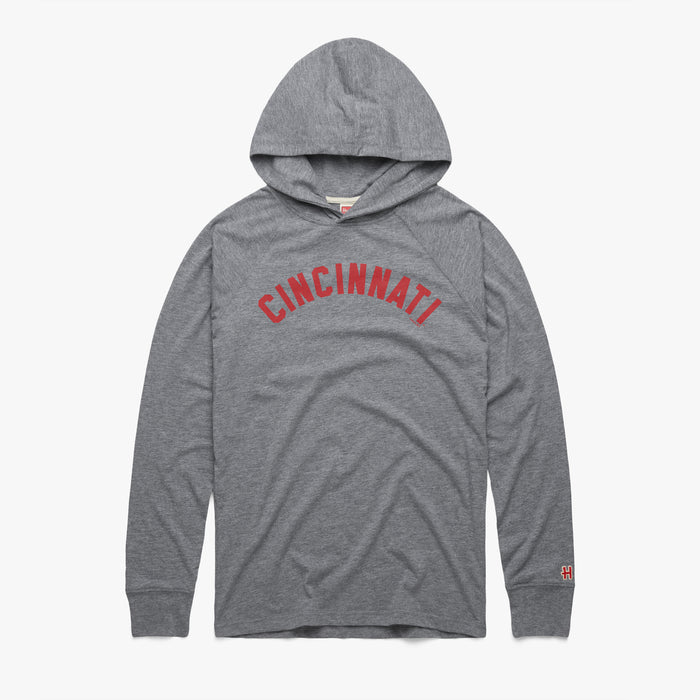 Cincinnati Reds Jersey Logo '67 Lightweight Hoodie