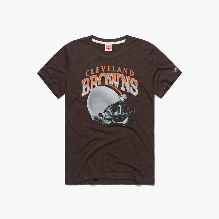 Men's Pro Standard White Cleveland Browns New Legacy Helmet T-Shirt