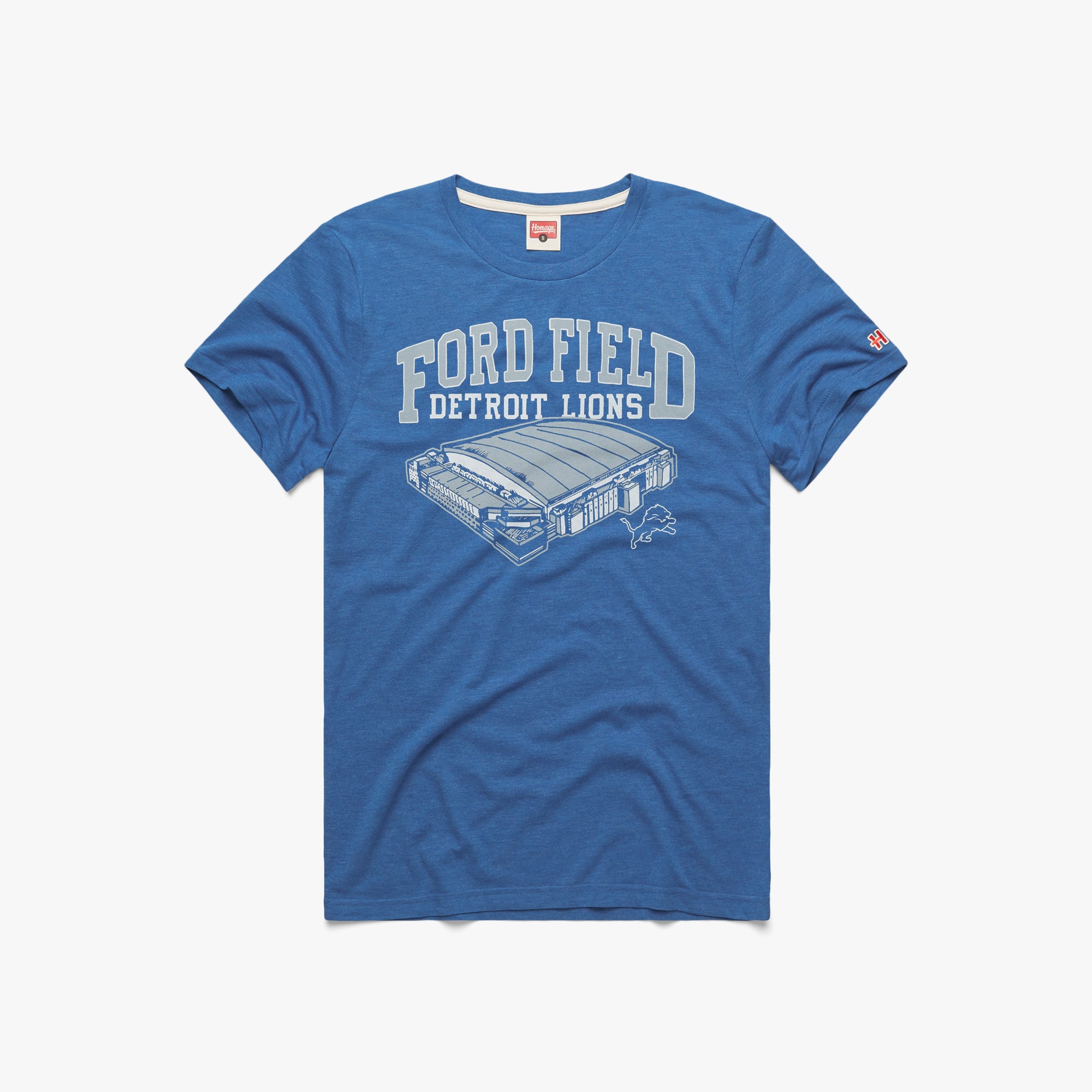 Detroit Lions Ford Field  Retro Detroit Lions Stadium T-Shirt