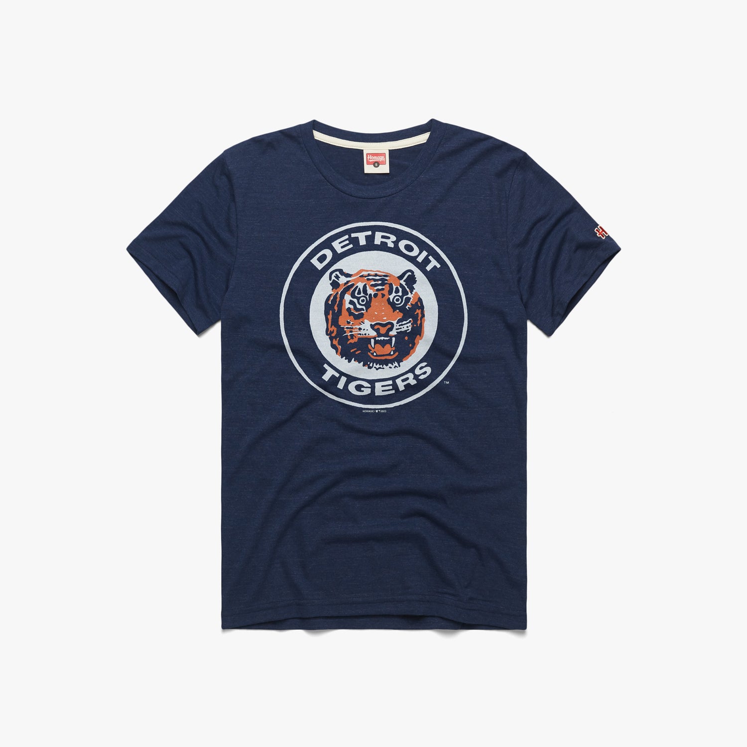 Detroit Tigers Shirt Boys Medium Blue Orange MLB Baseball Kids Youth