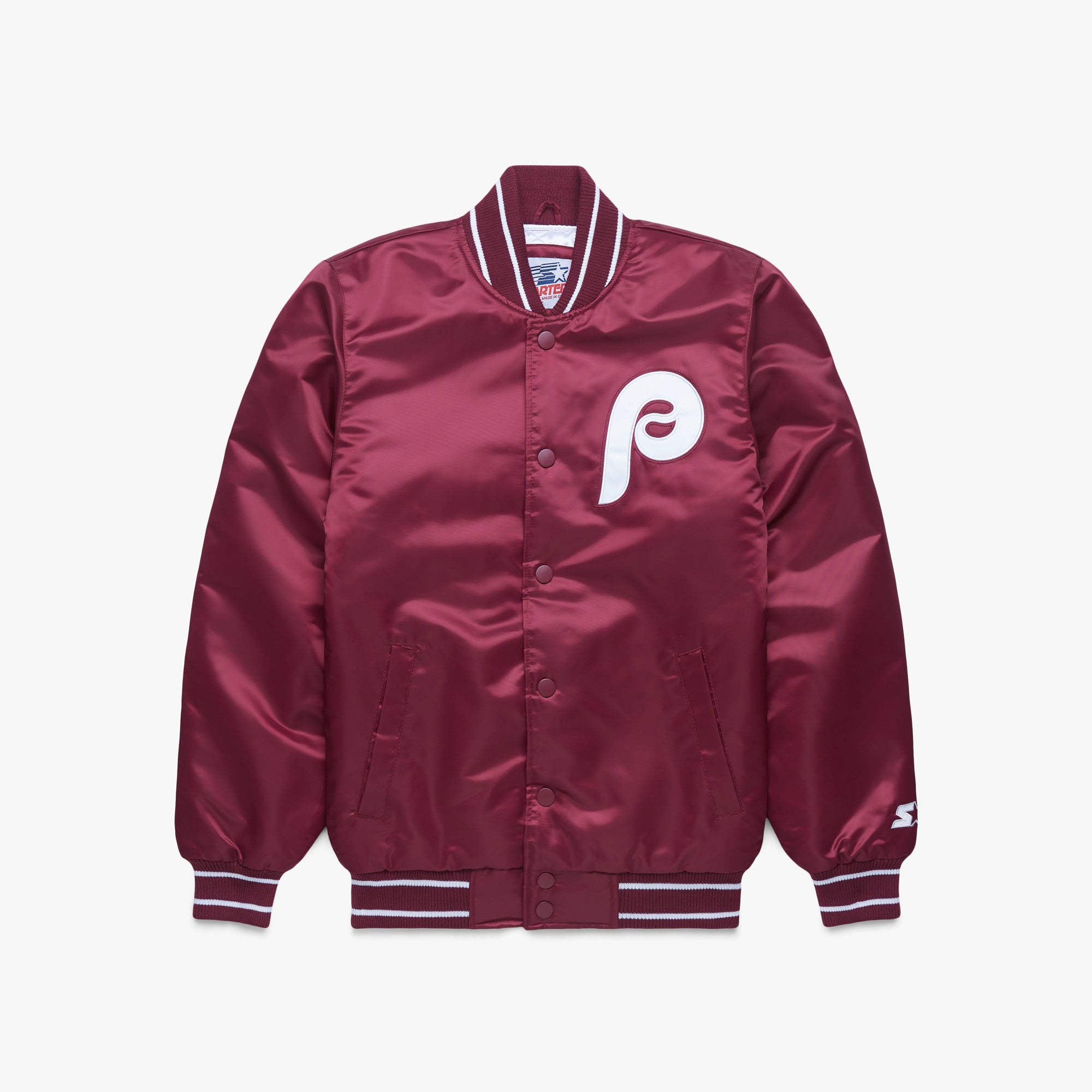 HOMAGE X Starter Phillies Satin Jacket Wine / S