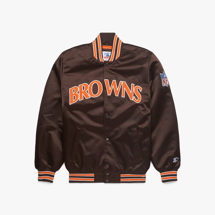 HOMAGE X Starter Browns Arch Heavyweight Satin Jacket