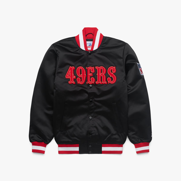 HOMAGE x Starter 49ers Blackout Heavyweight Satin Jacket