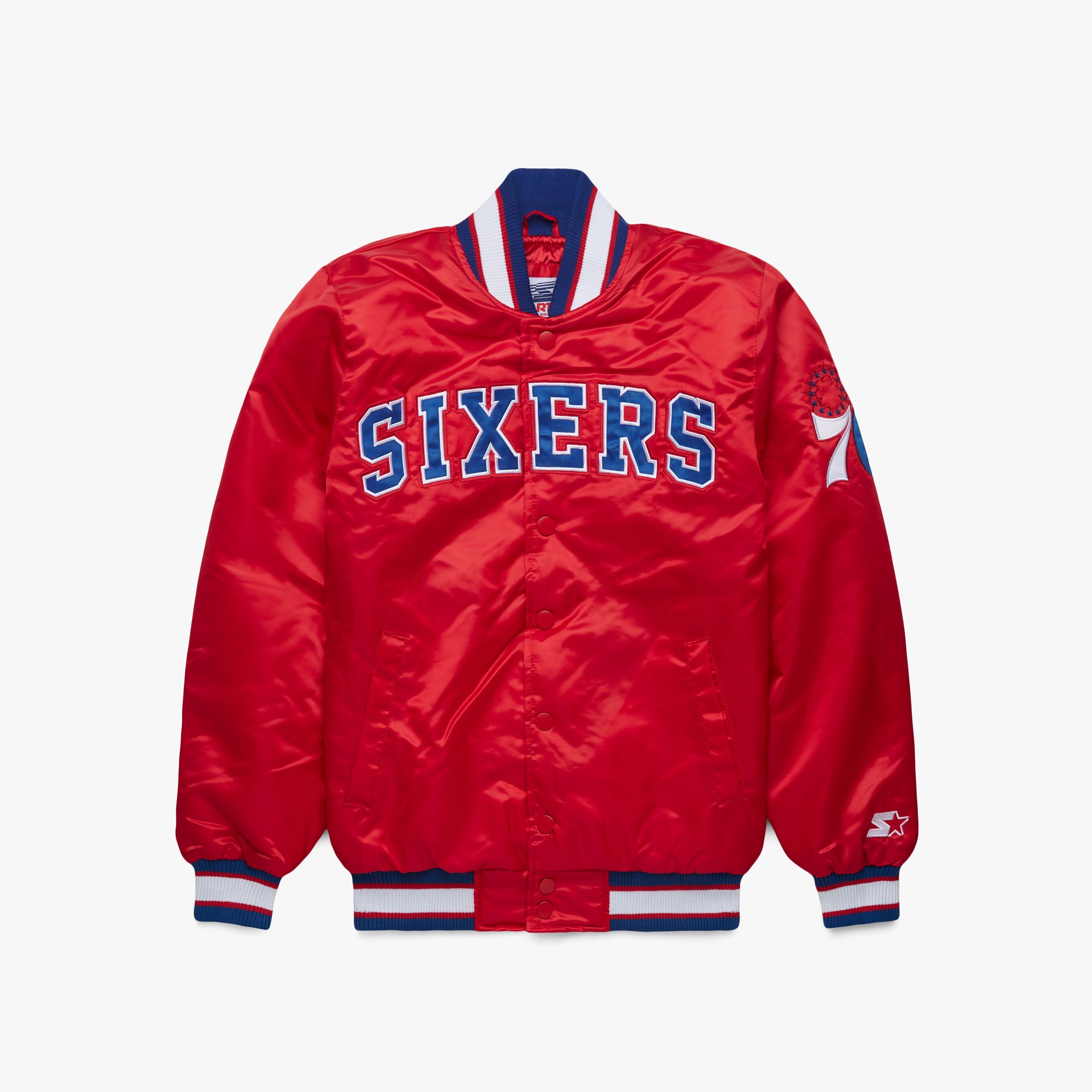 Sixers store satin jacket