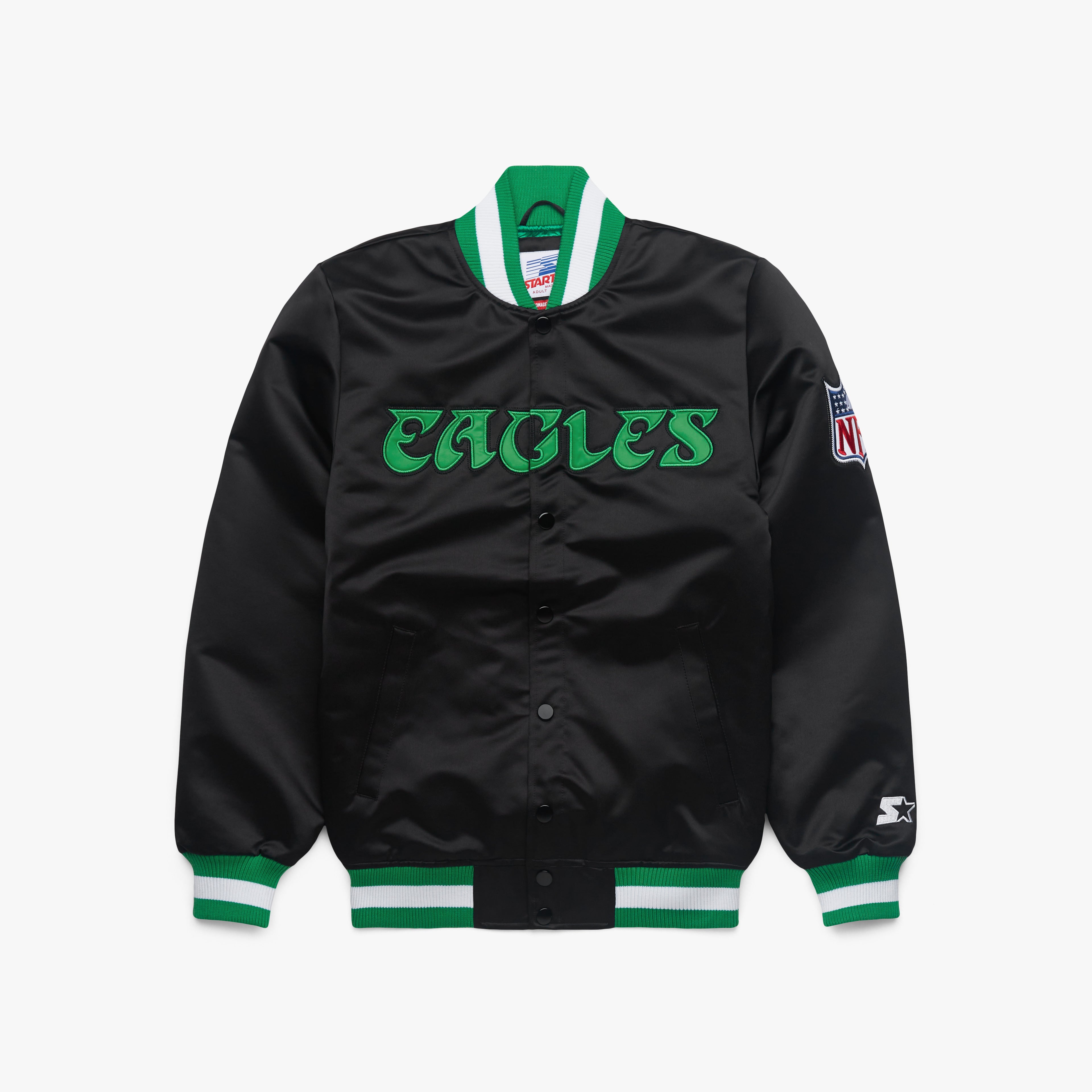 HOMAGE x Starter Eagles Blackout Heavyweight Satin Jacket