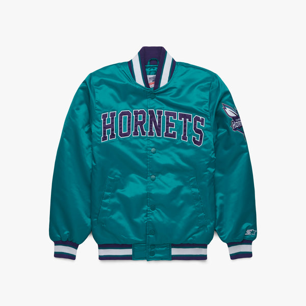 HOMAGE x Starter Hornets Satin Jacket | Retro Charlotte Hornets Jacket