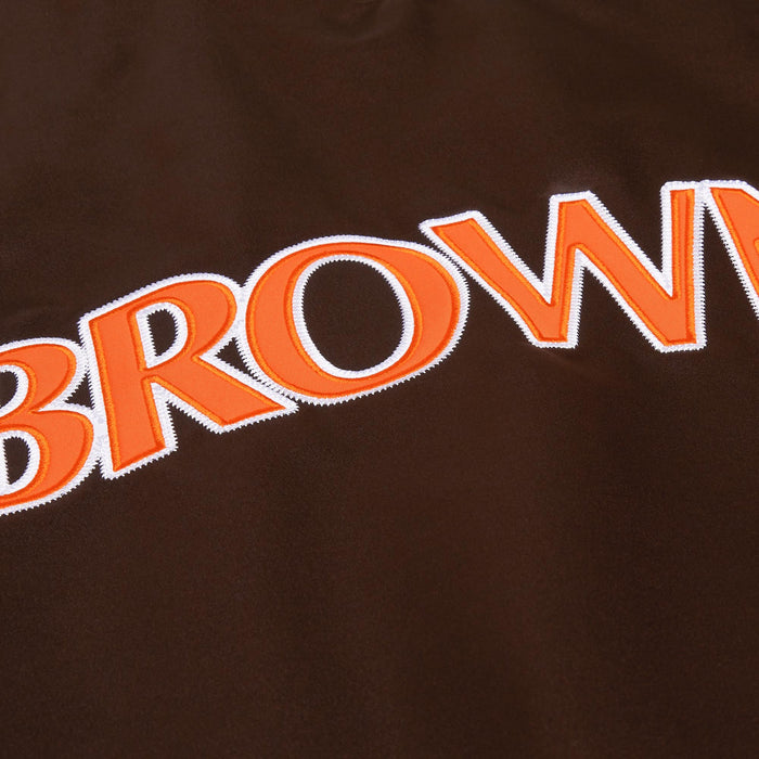 HOMAGE X Starter Browns Heavyweight Satin Jacket