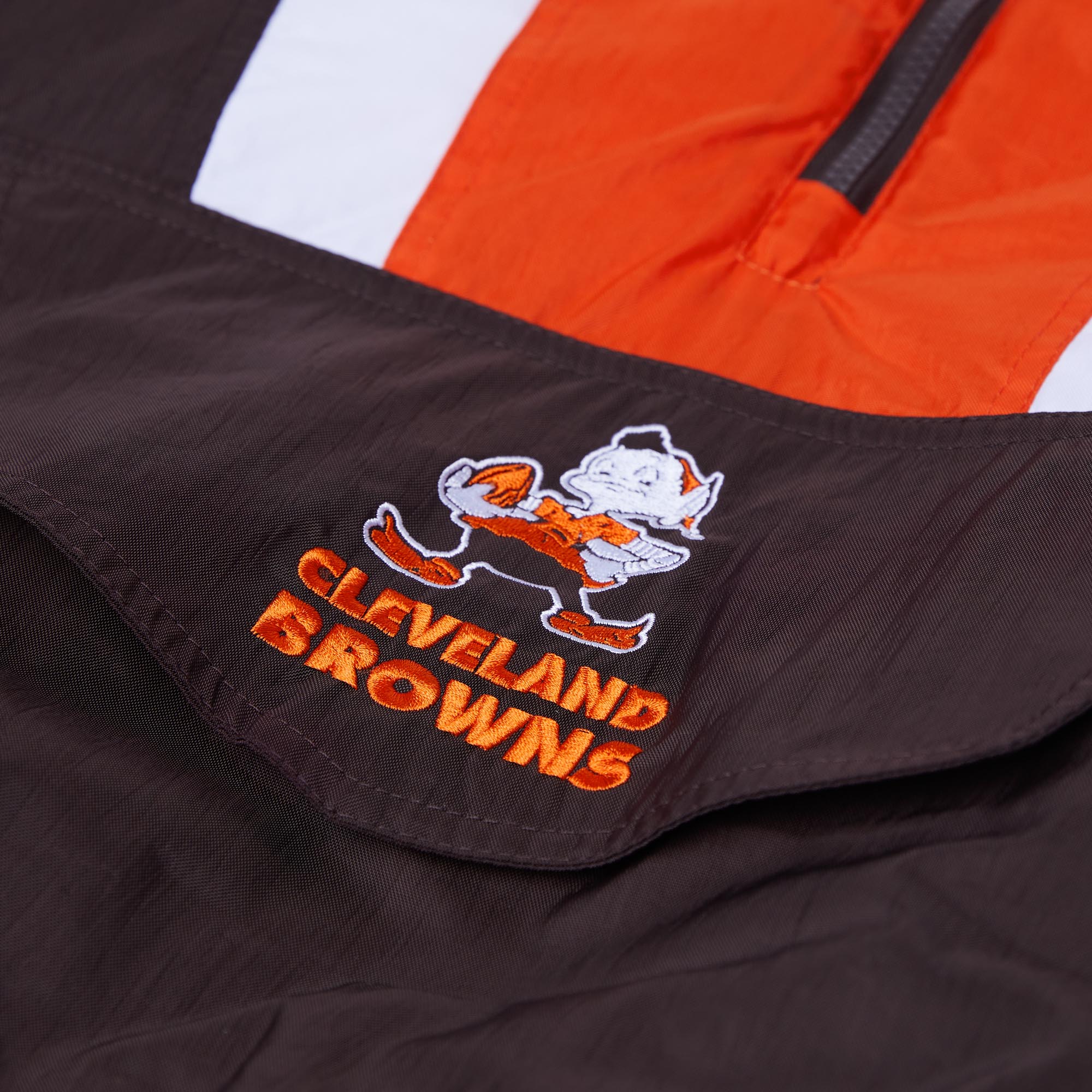 HOMAGE X Starter Browns Retro Pullover Jacket