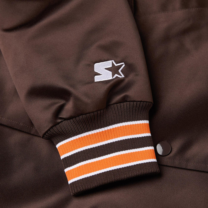 HOMAGE X Starter Browns Arch Heavyweight Satin Jacket