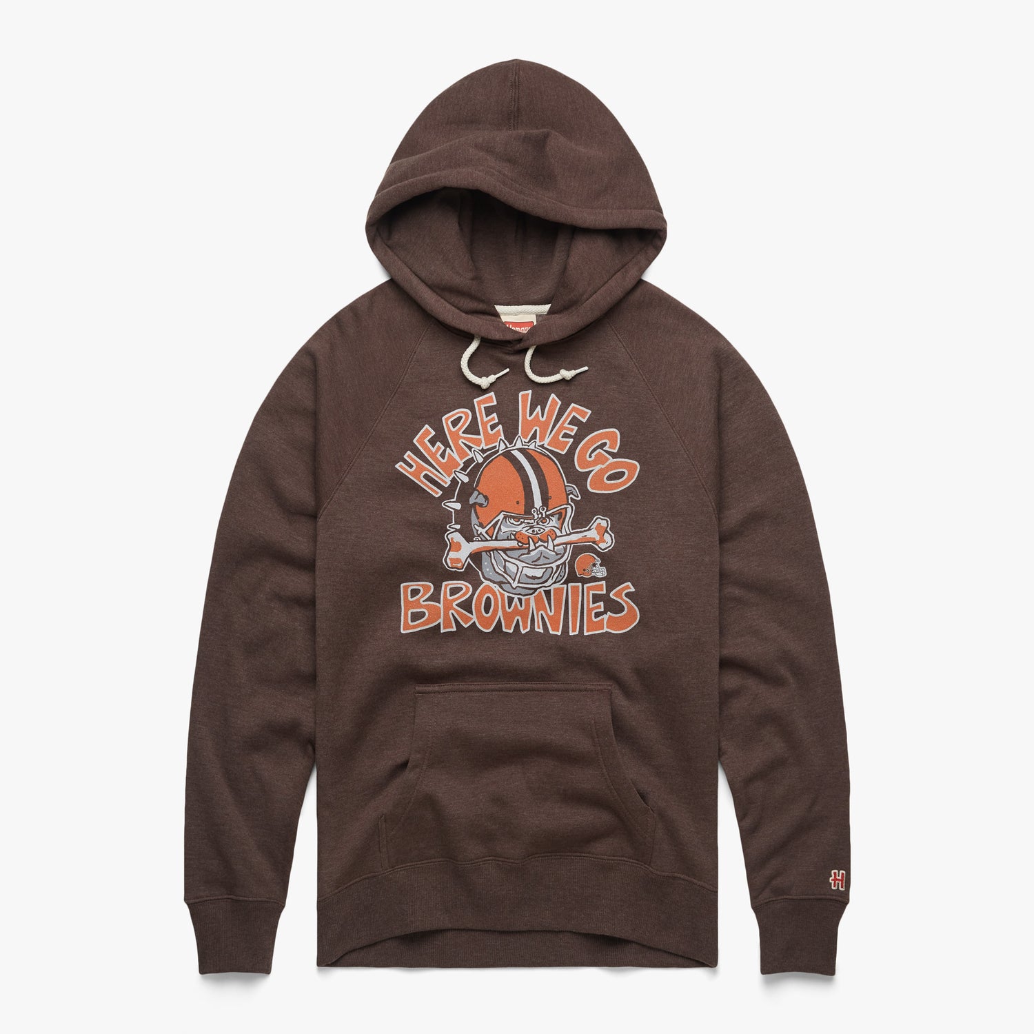 Pro Standard Brown Cleveland Browns Logo Pullover Hoodie