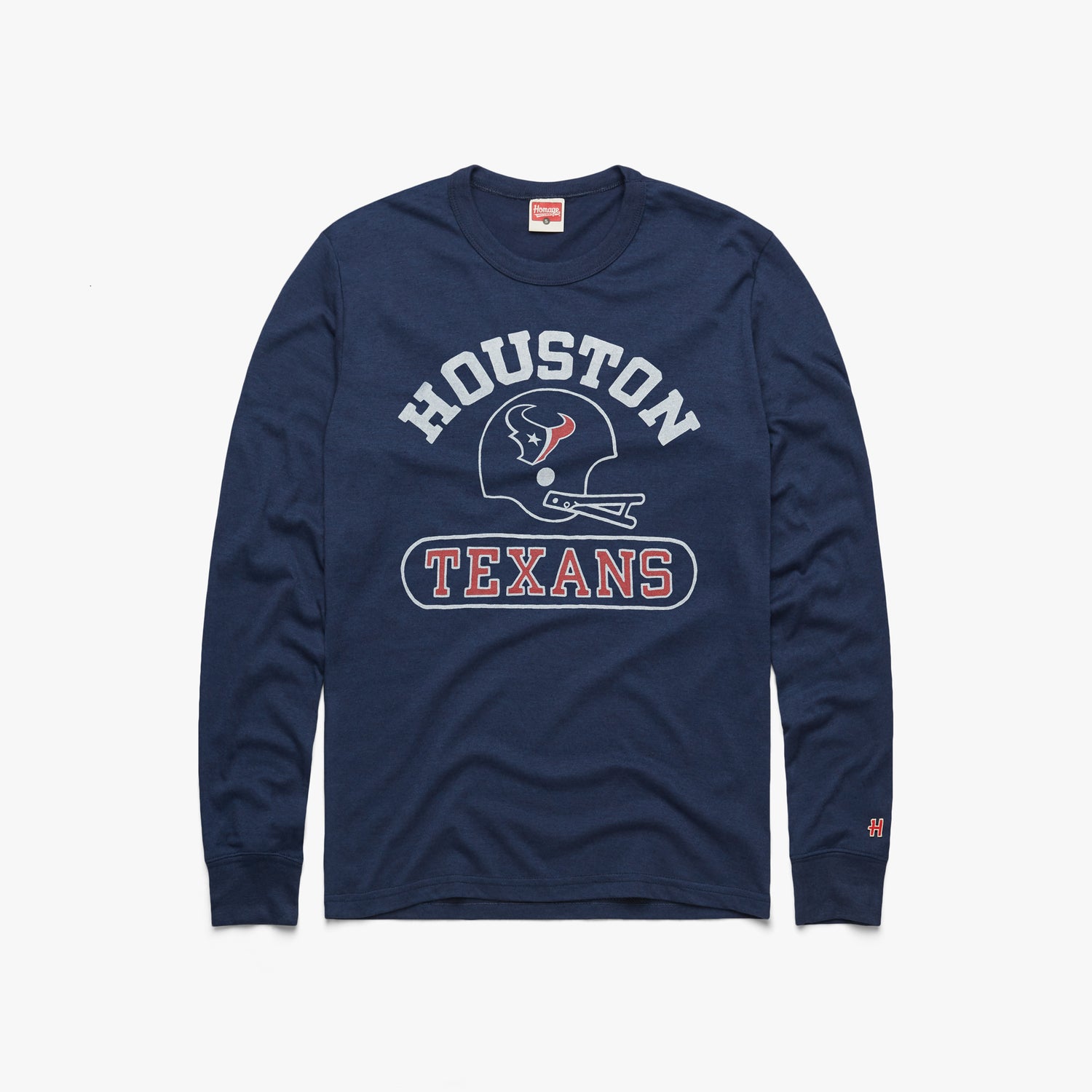 Houston Texans Classic T-Shirt from Homage. | Officially Licensed Vintage NFL Apparel from Homage Pro Shop.