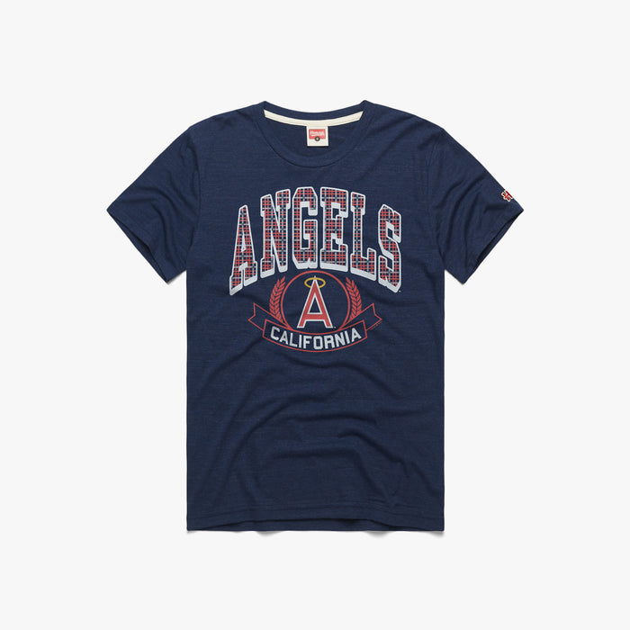 MLB x Topps Los Angeles Angels T-Shirt from Homage. | Red | Vintage Apparel from Homage.