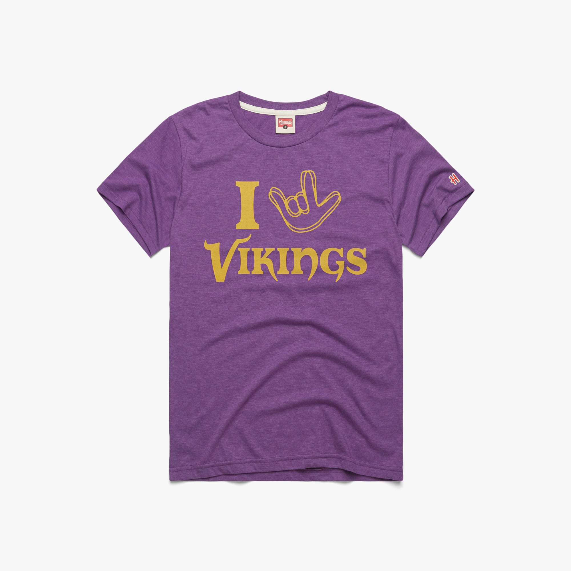 Unisex Homage Purple Minnesota Vikings The NFL ASL Collection by Love Sign Tri-Blend T-Shirt Size: Large