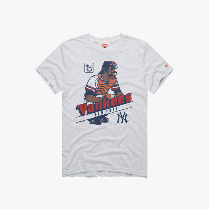 New York Black Yankees T-Shirt from Homage. | Charcoal | Vintage Apparel from Homage.