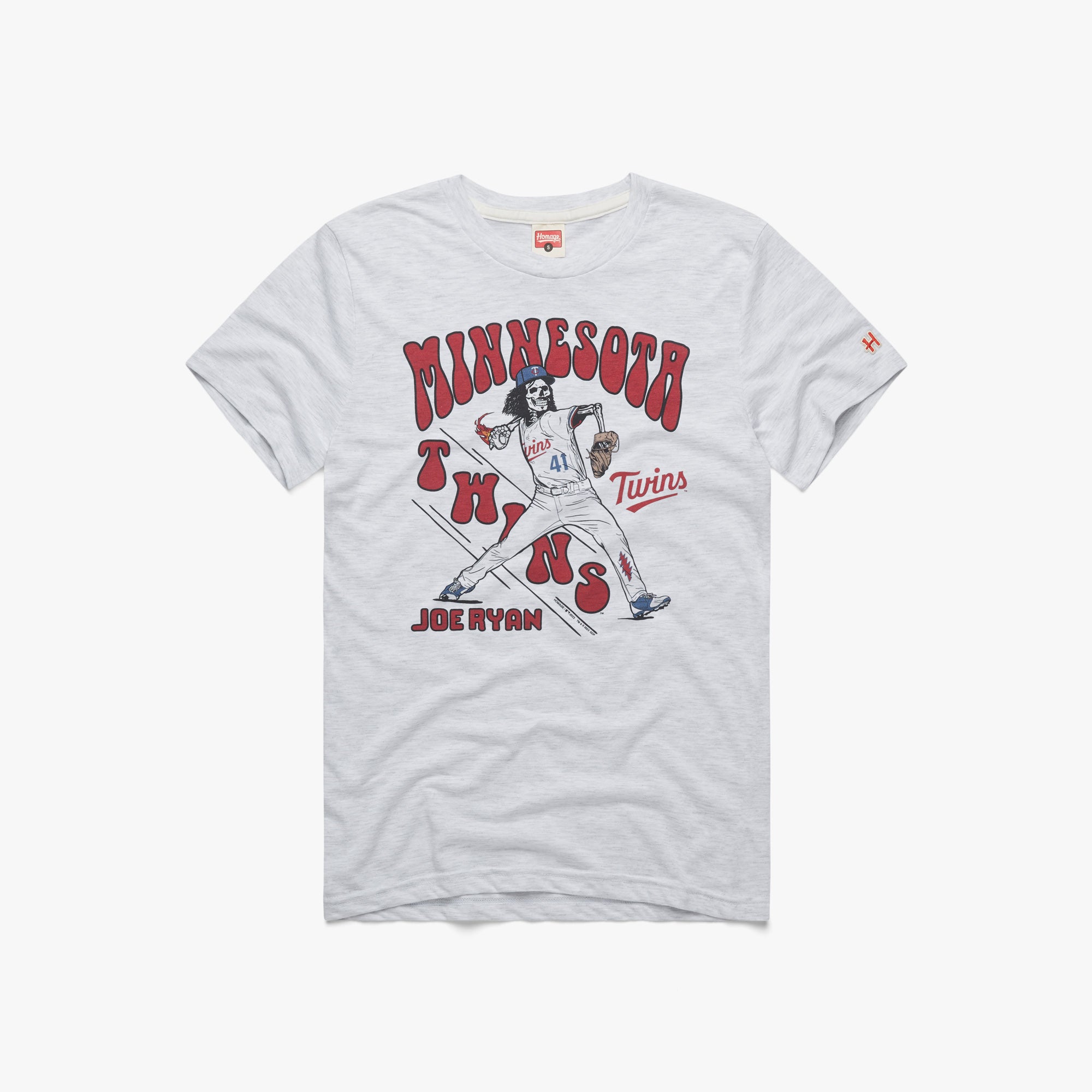 Minnesota Twins Joe Ryan x Grateful Dead Retro Joe Ryan TShirt HOMAGE