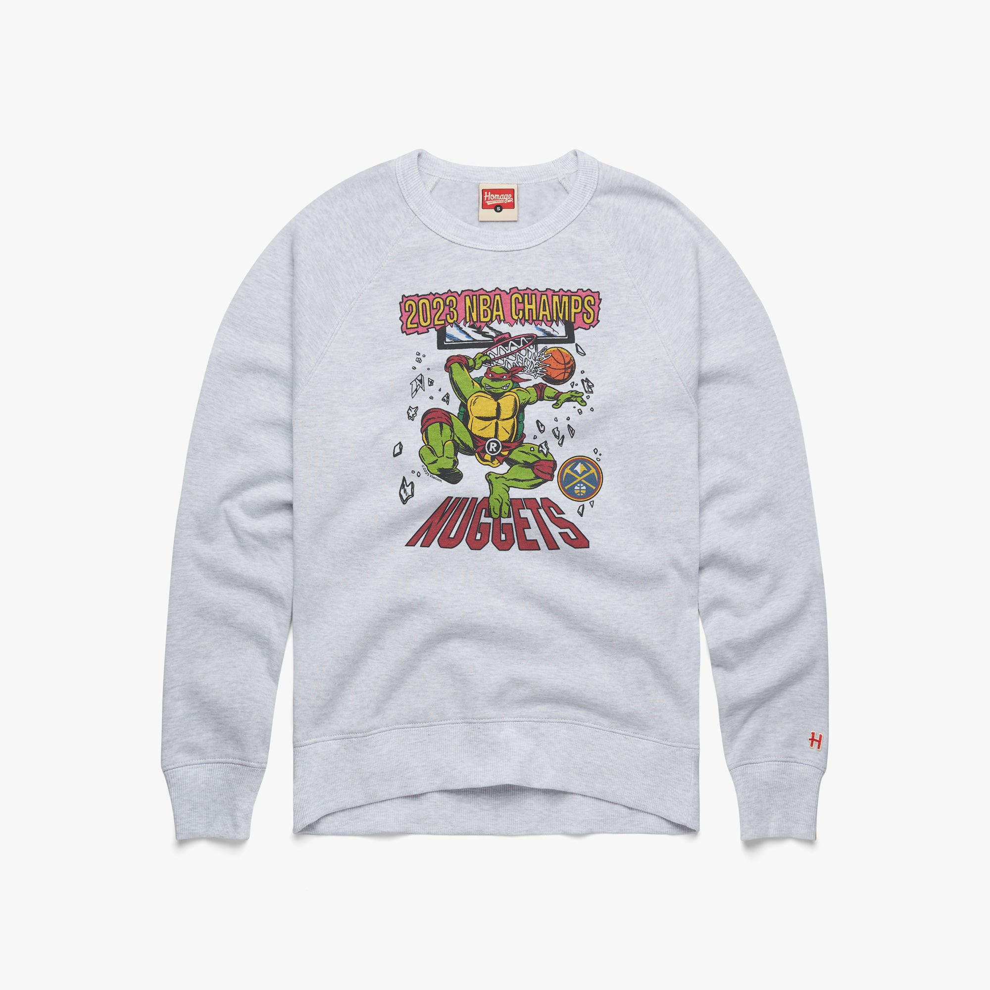 NBA x TMNT 2023 Champs Denver Nuggets Crewneck | 2023 NBA Champs