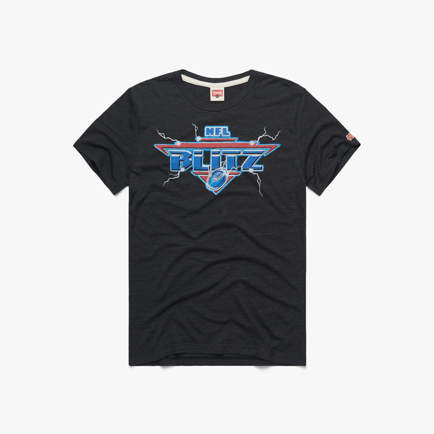 NFL Blitz Logo T-Shirt from Homage. | Officially Licensed Vintage NFL Apparel from Homage Pro Shop.